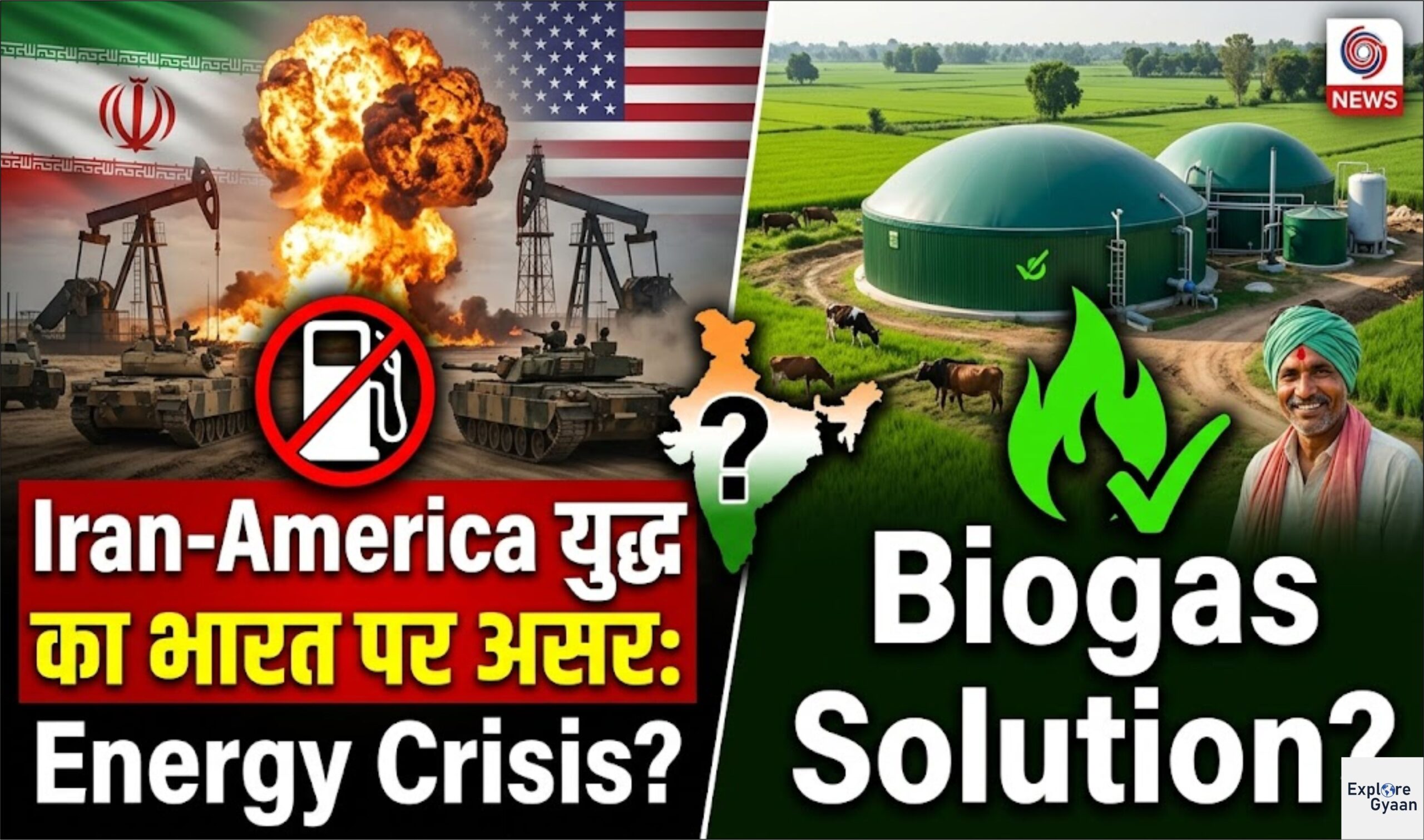 Iran-America युद्ध का भारत पर असर: Energy Crisis और Biogas Solution