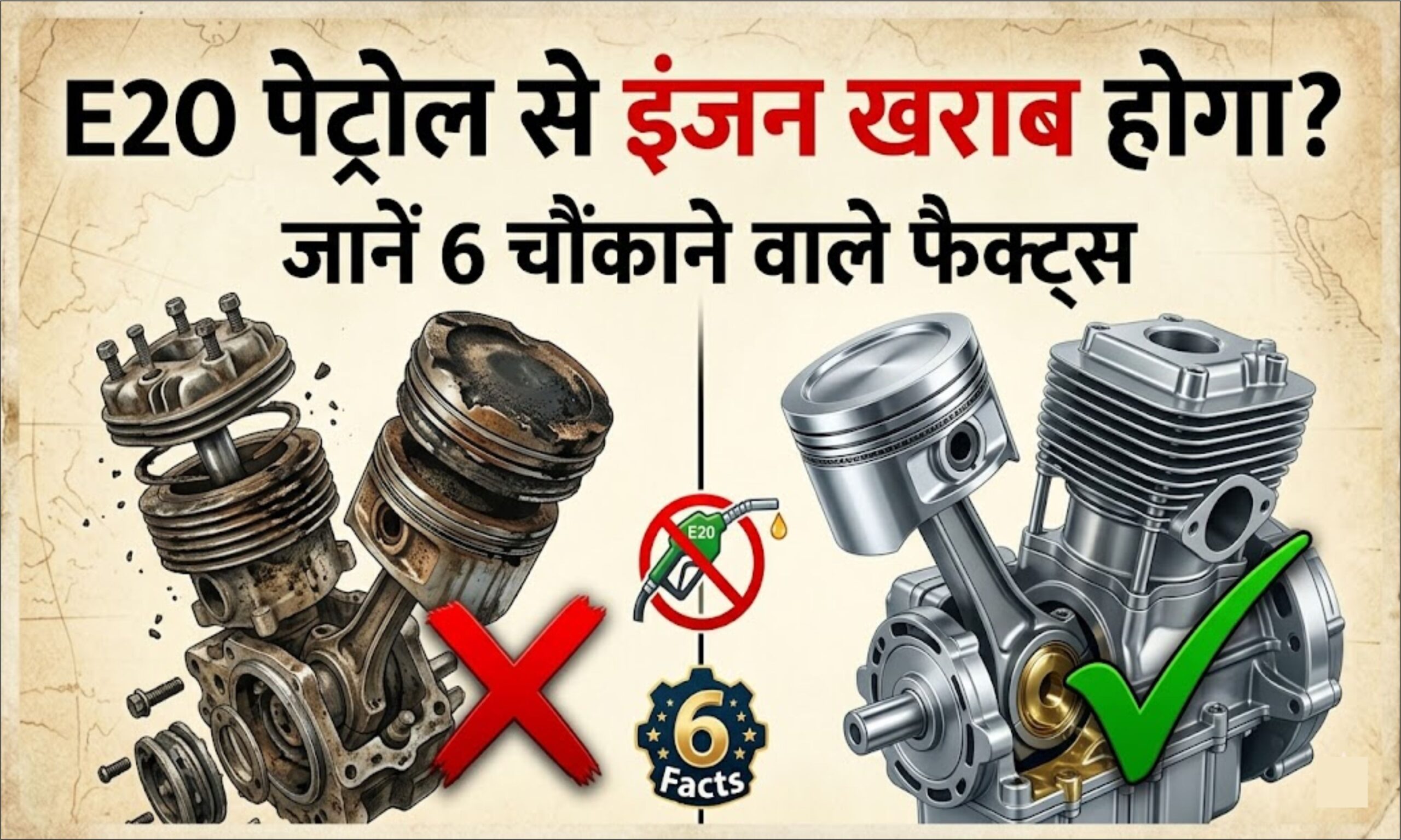 E20 पेट्रोल से इंजन खराब होगा? जानें 6 चौंकाने वाले फैक्ट्स