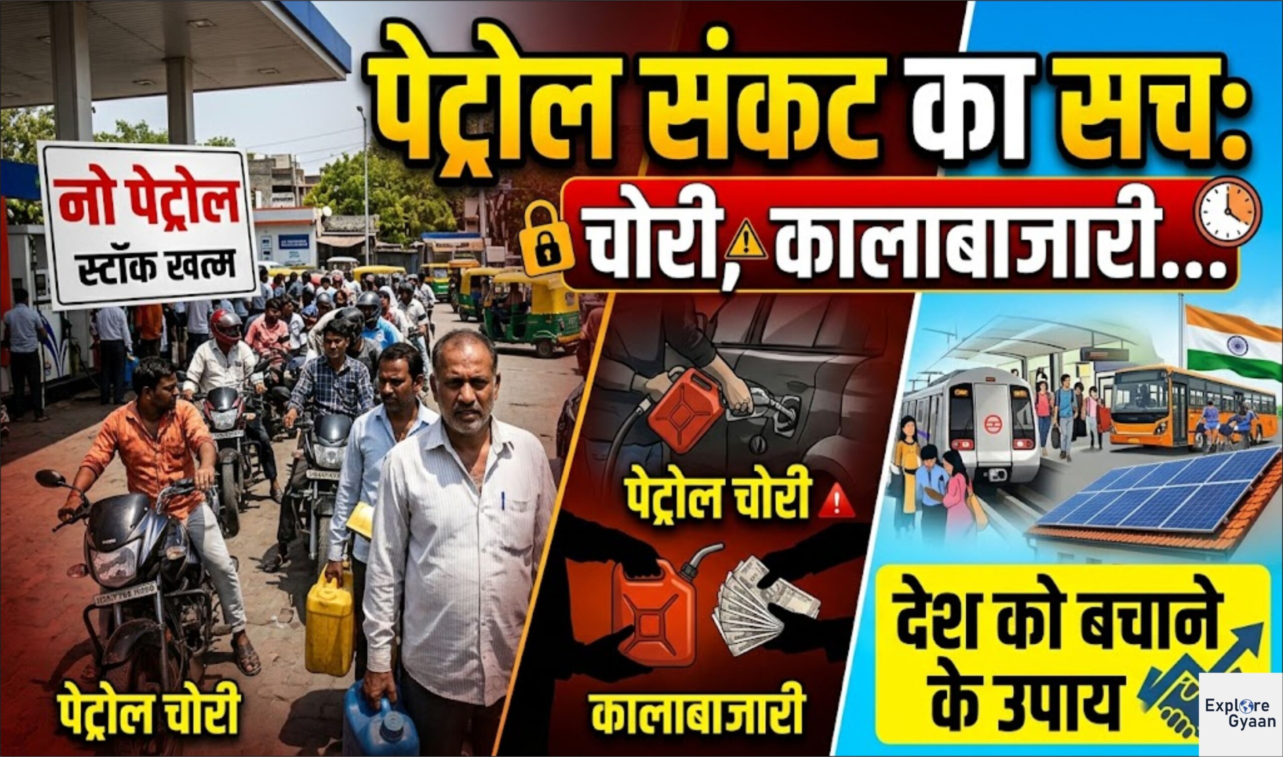 पेट्रोल संकट का सच: चोरी, कालाबाजारी और देश को बचाने के उपाय
