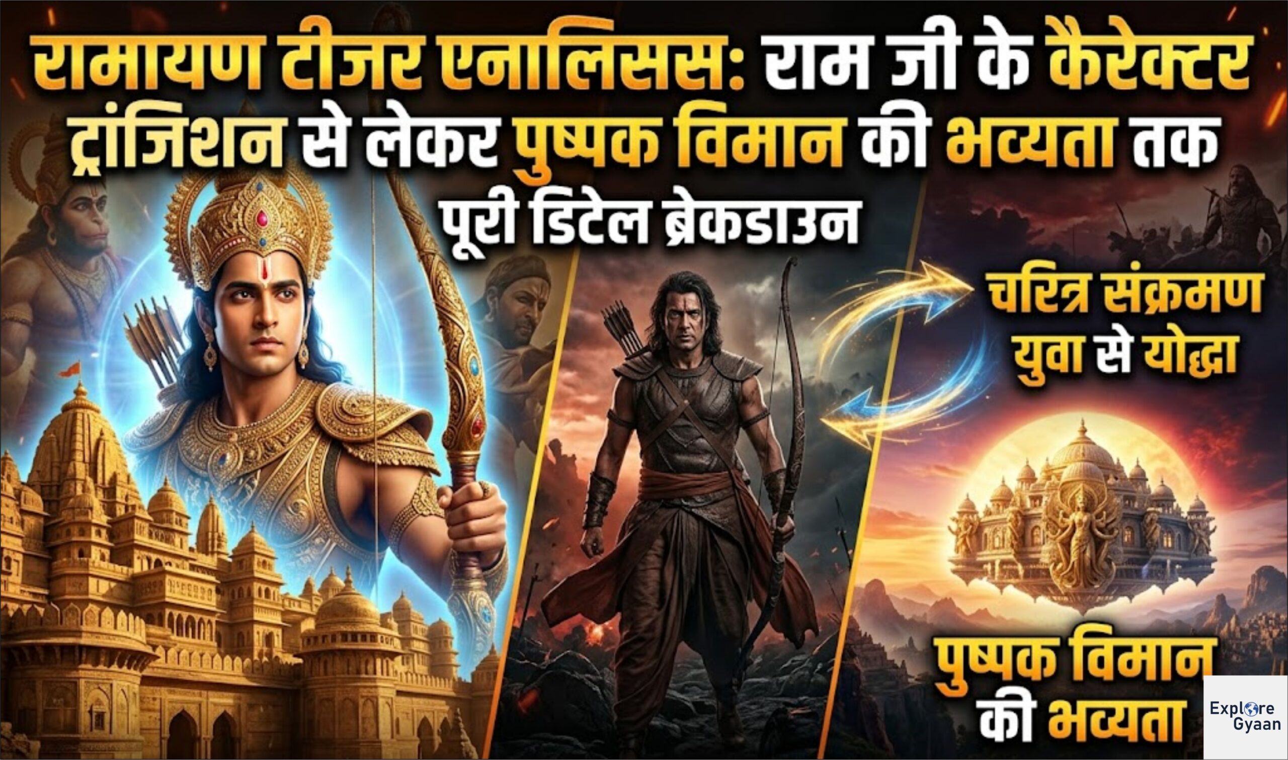 रामायण टीजर एनालिसिस: राम जी के कैरेक्टर ट्रांजिशन से लेकर पुष्पक विमान की भव्यता तक – पूरी डिटेल ब्रेकडाउन