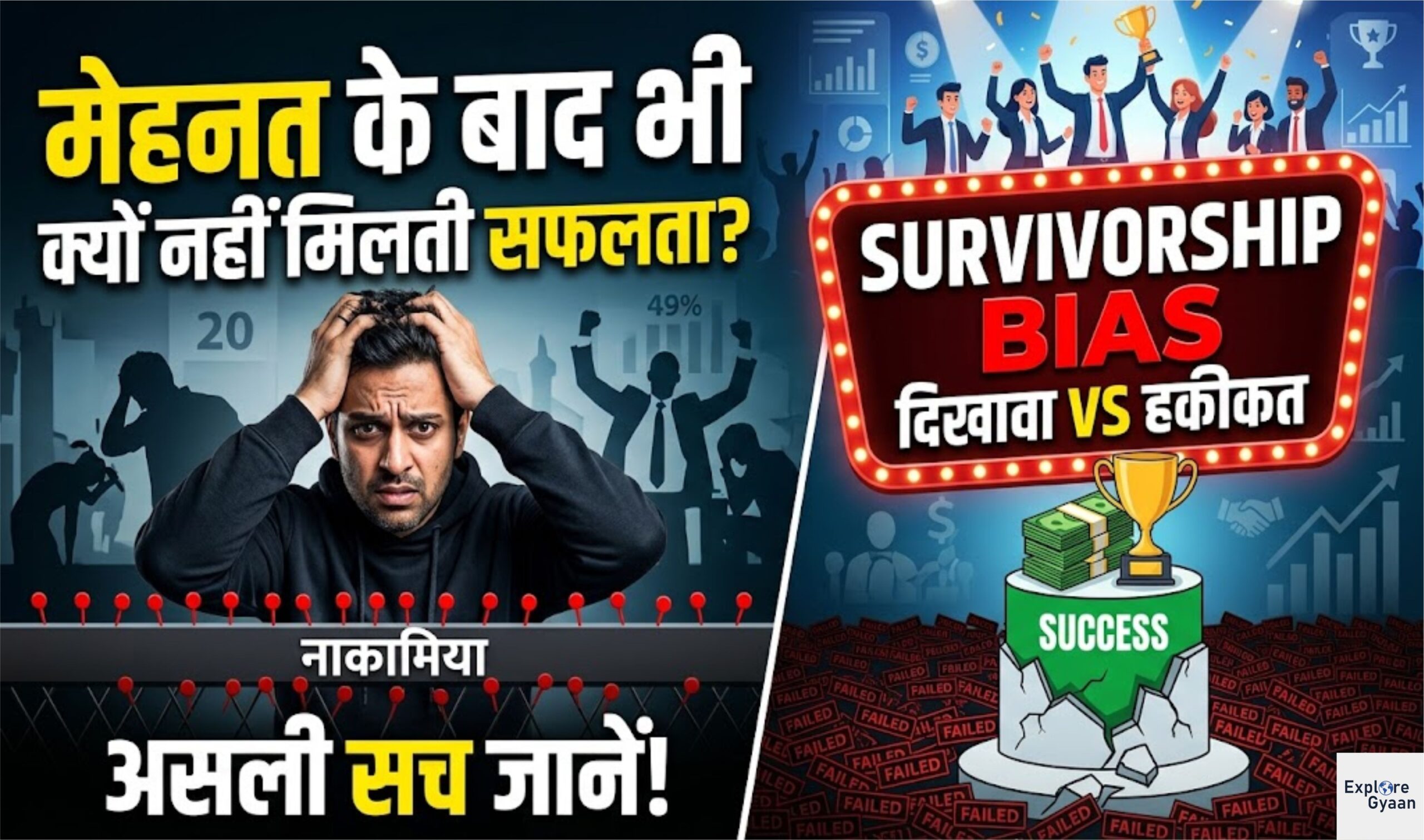 Survivorship Bias: मेहनत के बाद भी क्यों नहीं मिलती सफलता? जानें असली सच