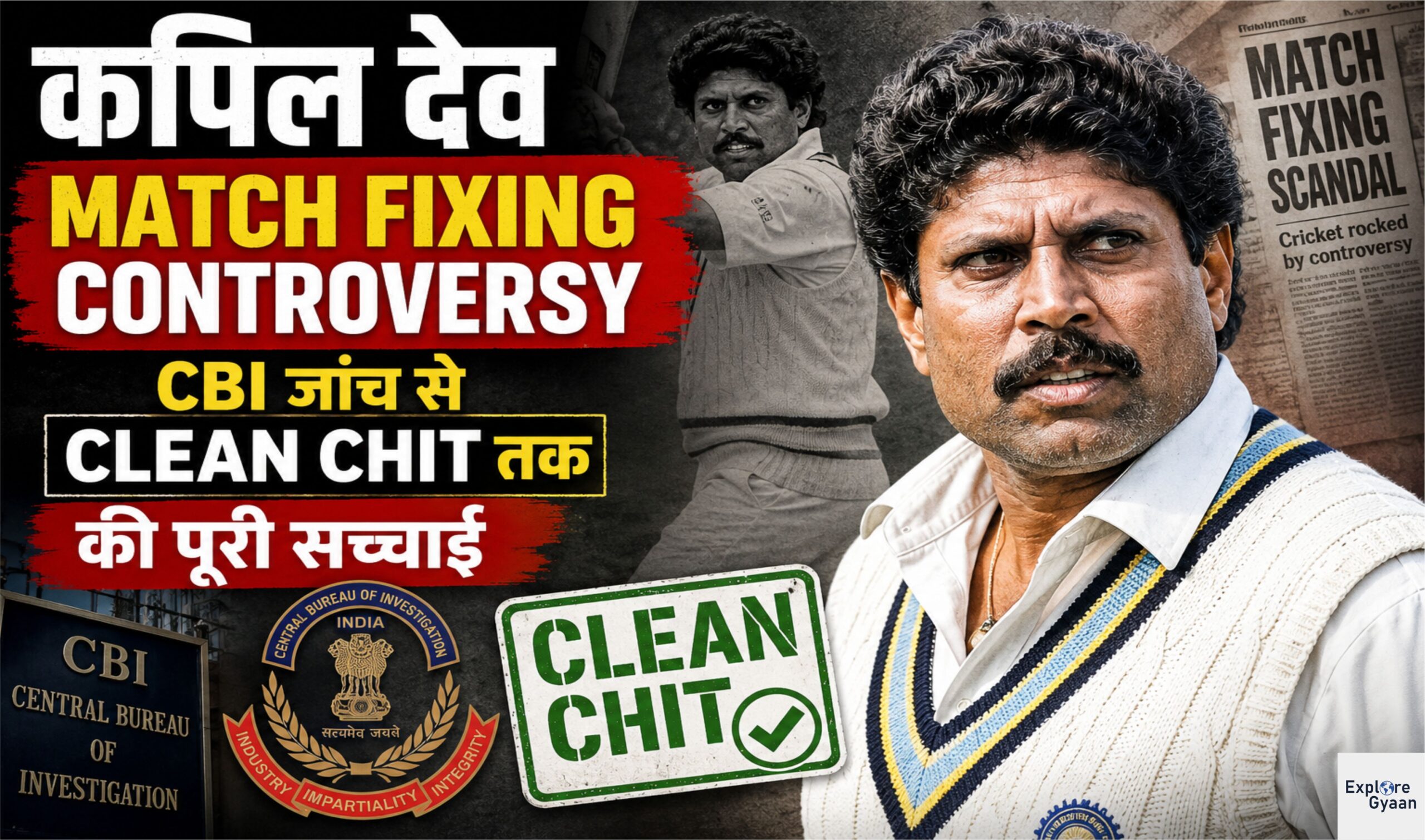 कपिल देव Match Fixing Controversy: CBI जांच से Clean Chit तक की पूरी सच्चाई