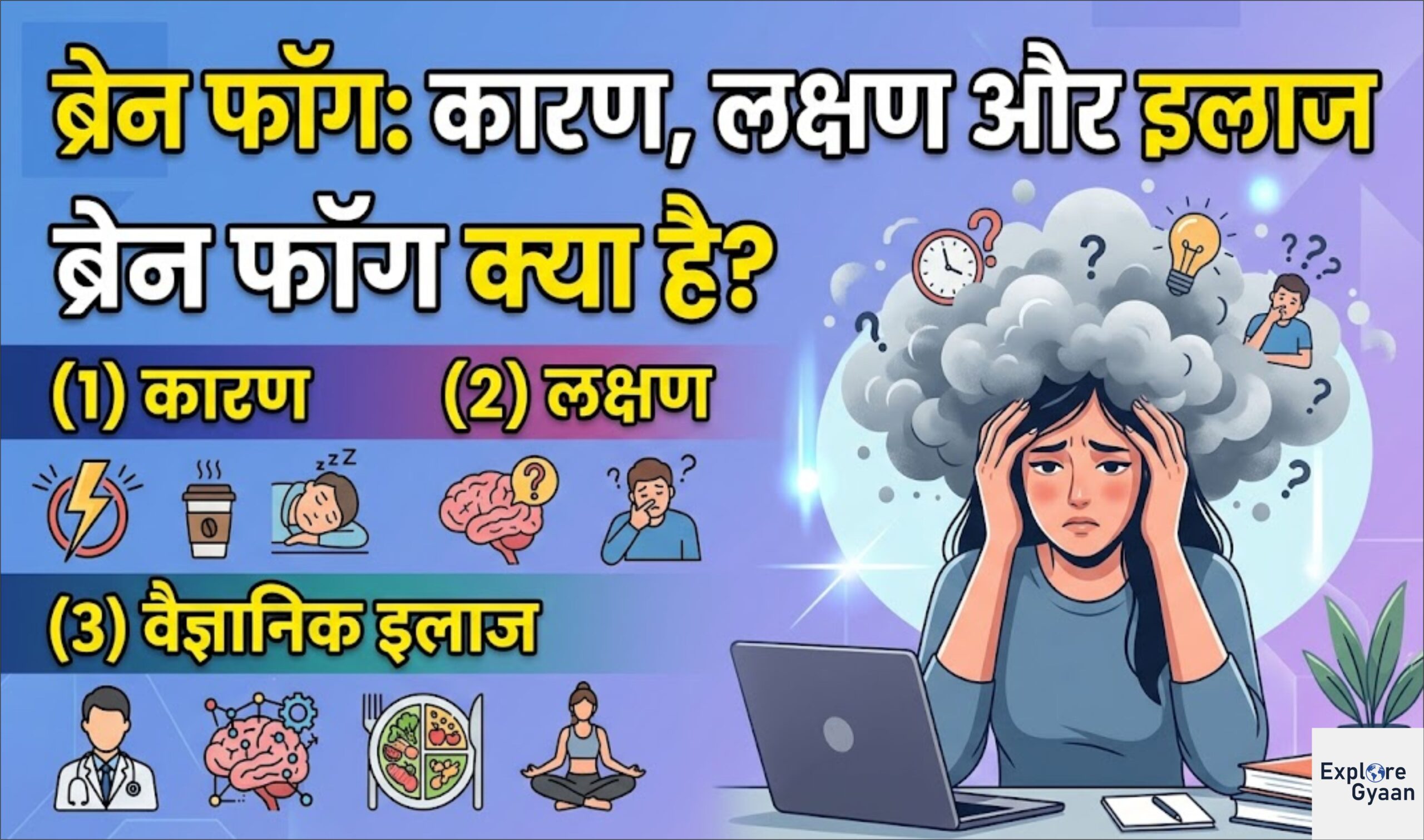 ब्रेन फॉग क्या है? कारण, लक्षण और वैज्ञानिक इलाज हिंदी में