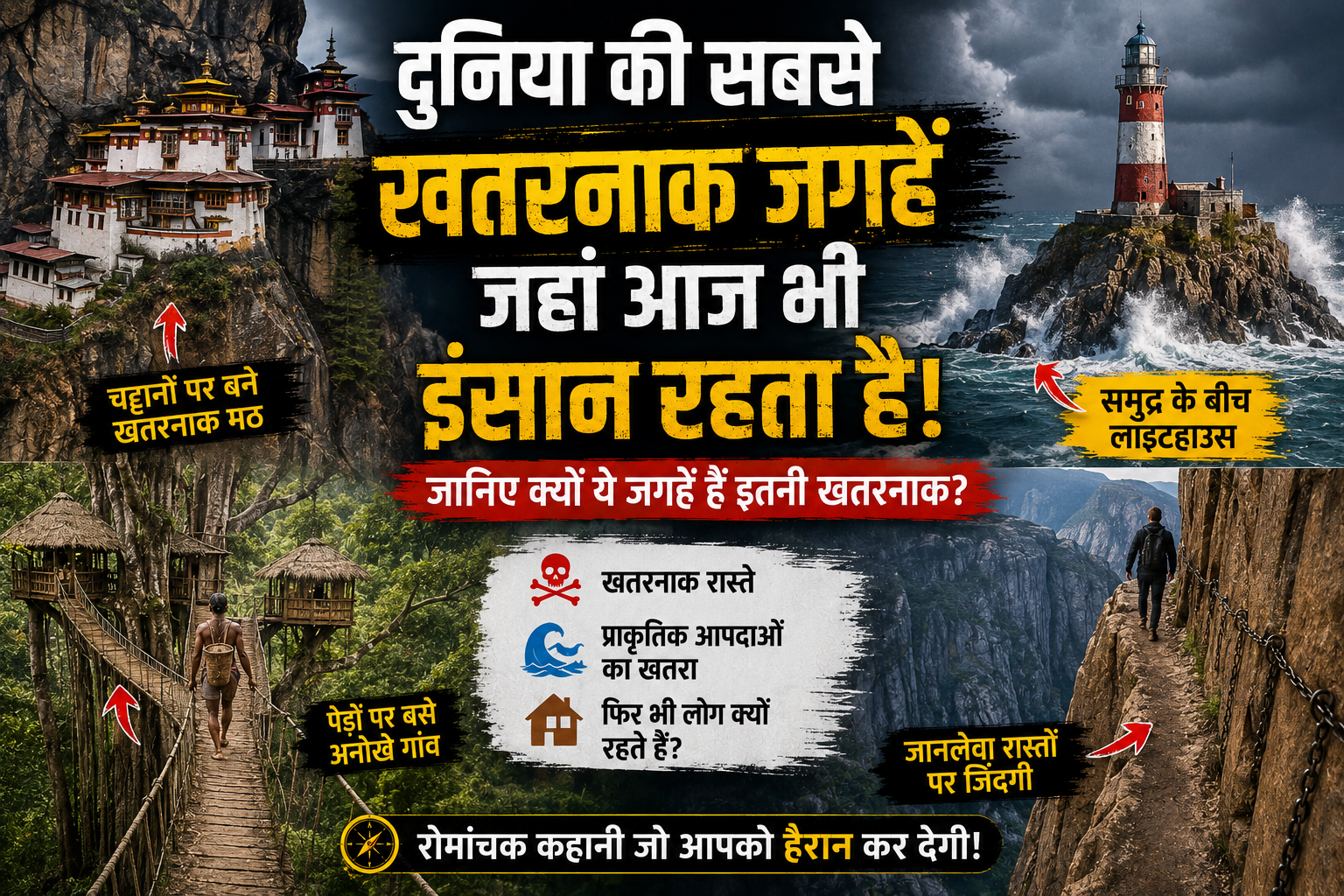 दुनिया की सबसे खतरनाक जगहें जहां आज भी लोग रहते हैं, जानिए क्यों
