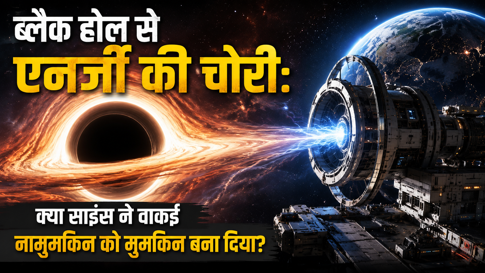 ब्लैक होल से एनर्जी चोरी: वैज्ञानिकों का चौंकाने वाला प्रयोग